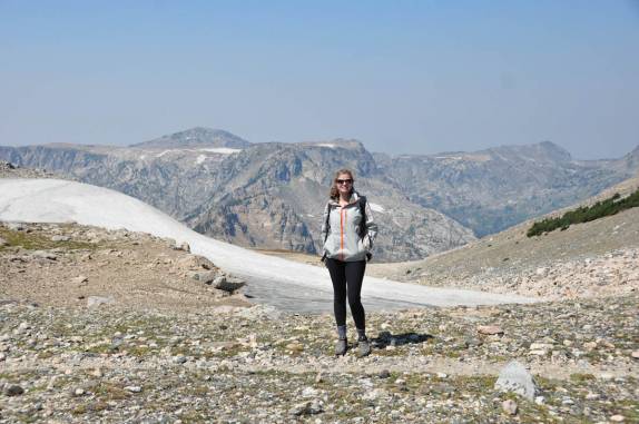 Ponto mais alto da trilha, a 3.250 m de altitude, no Grand Teton National Park, no Wyoming, nos Estados Unidos